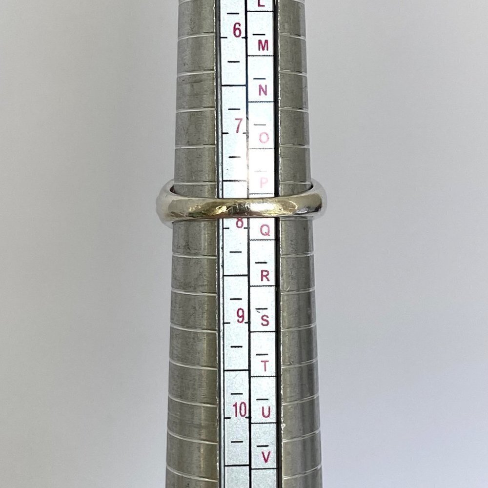 Sterling Silver 925 JA 10K Rose Gold 7MM Round Cubic Zirconia Ring Sz 7.75 - Picture 9 of 16